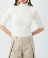 Trina Turk Mali Pullover In Whitewash
