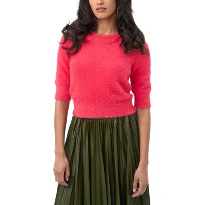 Trina Turk Maliah Fuzzy Elbow Sleeve Sweater In Multi