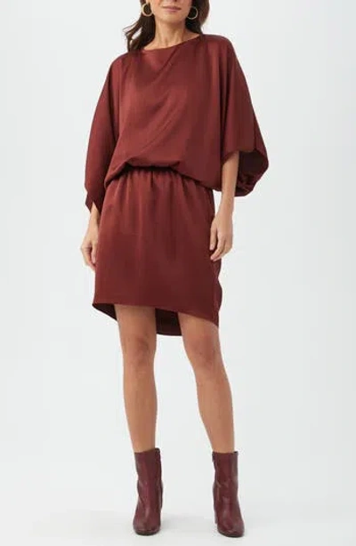 Trina Turk Manhattan Dropped Waist Dress In Brown