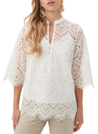 Trina Turk Martigues Lace Tunic Top