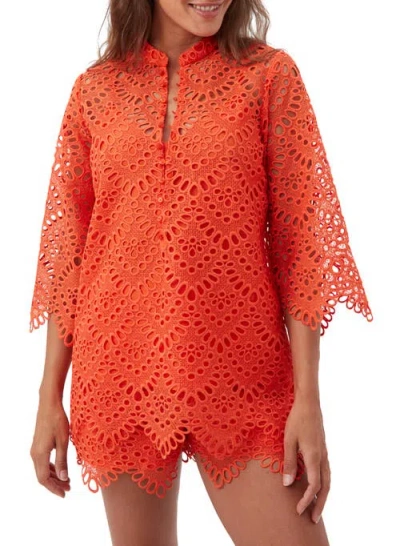 Trina Turk Martigues Lace Tunic Top