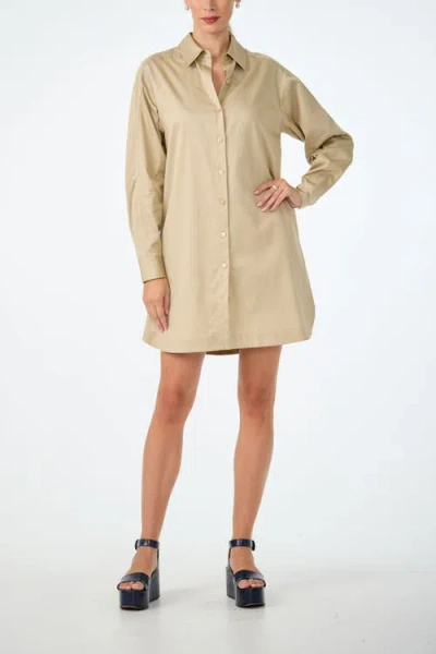 Trina Turk Marx Shirt Dress In Neutral
