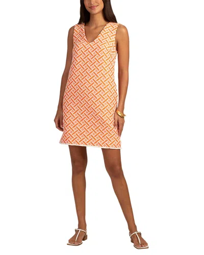 Trina Turk Mellah Dress In Orange