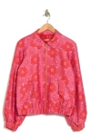 Trina Turk Melodious Jacket In Rojo Multi
