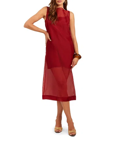Trina Turk Mid Roselle Dress In Red
