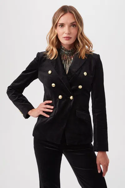 Trina Turk Midlands Velveteen Blazer Jacket In Multi