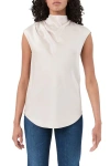 Trina Turk Mikan Satin Cowl Neck Top In Neutral