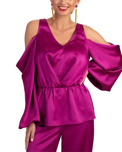 Trina Turk Milky Way Top In Festive Fuchsia