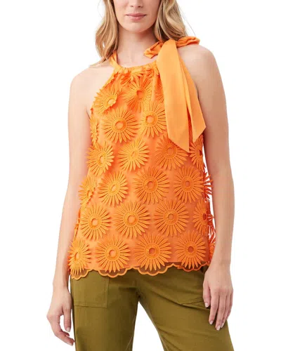 Trina Turk Mirai Top In Orange