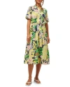 Shop Trina Turk Misola 2 Floral A Line Midi Dress In Multi