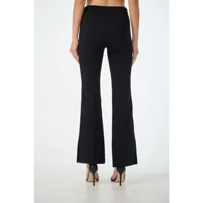 Trina Turk Mona Wide Leg Ponte Pant In Black