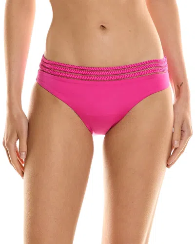 Trina Turk Monaco Braided Bikini Bottom In Pink