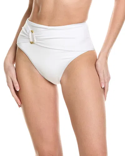 Trina Turk Monaco High-waist Bikini Bottom In White