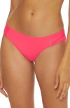 Trina Turk Monaco Side Tab Hipster Bikini Bottoms In Pink