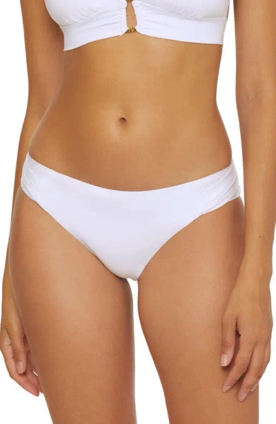 Trina Turk Monaco Side Tab Hipster Bikini Bottoms In White