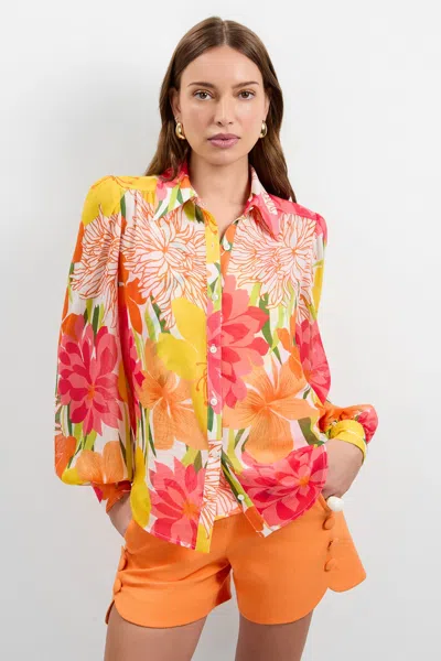 Trina Turk Monte Top In Multi