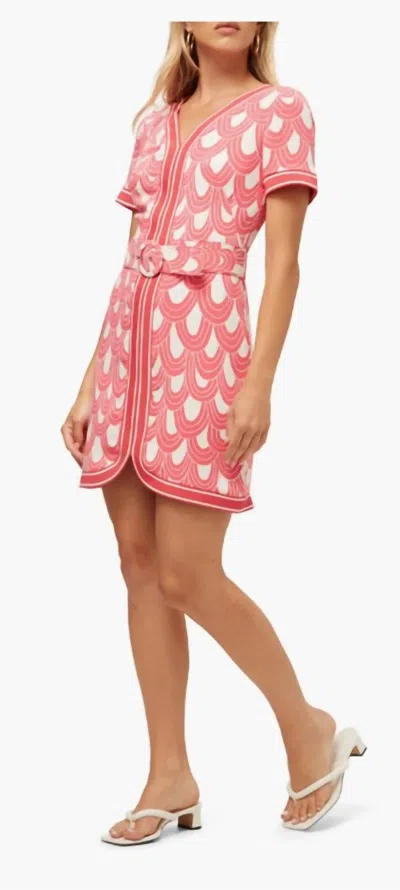 Trina Turk Motion Dress In Coral In Pink