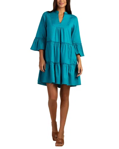 Trina Turk Rain Mini Dress In Bahia Blue