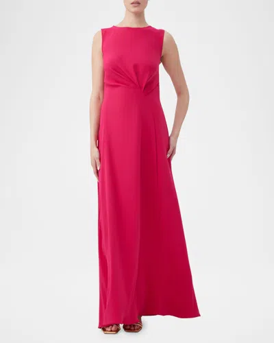 Trina Turk Mythical Sleeveless Gathered Maxi Dress In Fairy Fuchsia