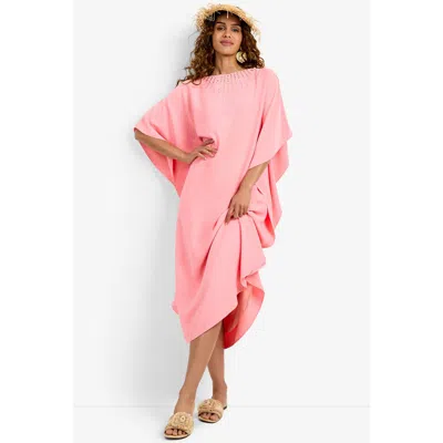 Trina Turk Neena Rhinestone Caftan Dress In Pink
