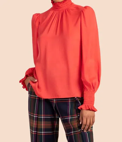 Trina Turk Nisha Top In Paprika In Red