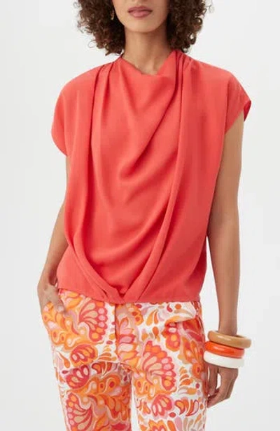 Trina Turk Odilia Drape Top In Slushie
