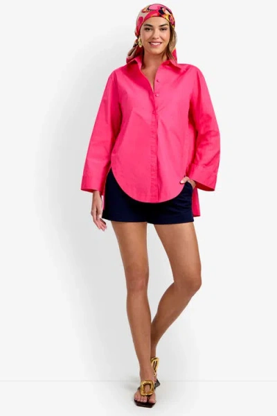 Trina Turk Olona Swing Top In Pink