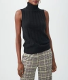 Trina Turk Onassis Knit Top In Black