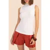 Trina Turk Onassis Ribbed Sweater Tank In White
