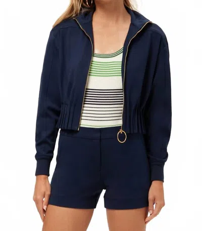 Trina Turk Outrun Jacket In Ink In Blue