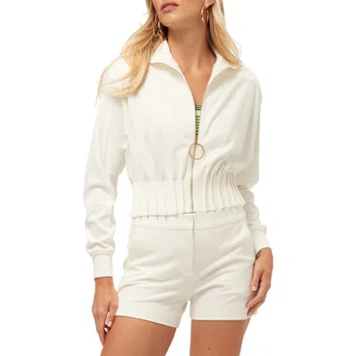 Trina Turk Outrun Jacket In Whitewash