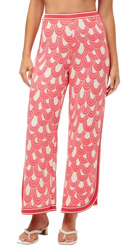 Trina Turk Overhead Pant In Coral Crush In Pink