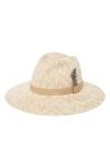 Trina Turk Packable Knit Fedora Hat In Champagne