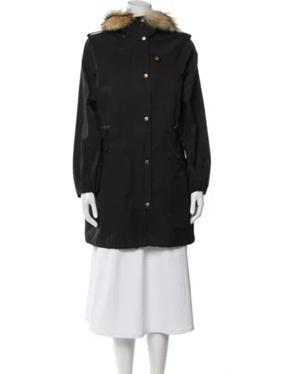 Pre-owned Trina Turk Parka In Gray