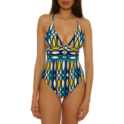 Trina Turk Paros Empire Waist One-piece Swimsuit In Multi