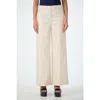 Trina Turk Parque Faux Leather Wide Leg Pant In Neutral
