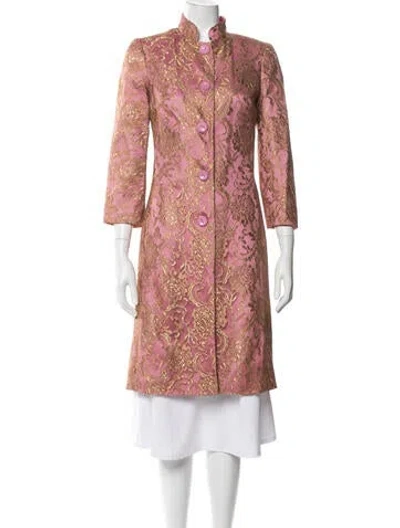 Pre-owned Trina Turk Patterned Coat In Pink