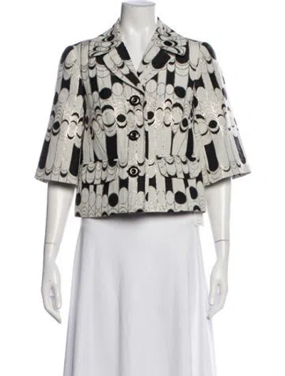 Pre-owned Trina Turk Patterned Jacket