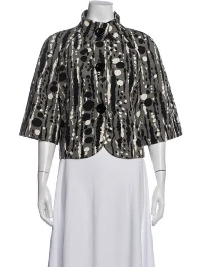 Pre-owned Trina Turk Patterned Jacket In Multicolor