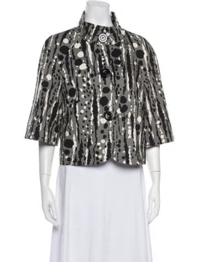 Pre-owned Trina Turk Patterned Jacket In Multicolor