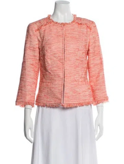 Pre-owned Trina Turk Patterned Jacket In Orange