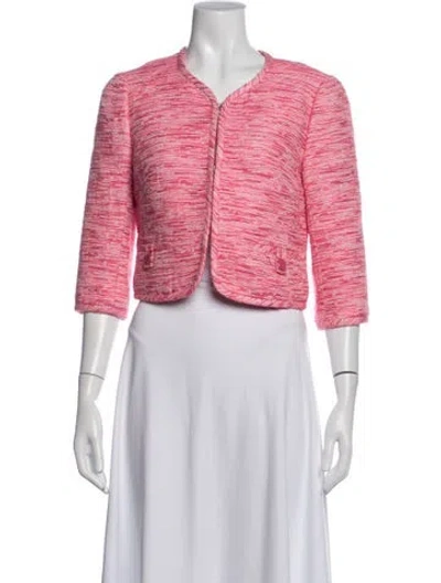 Pre-owned Trina Turk Patterned Jacket In Pink