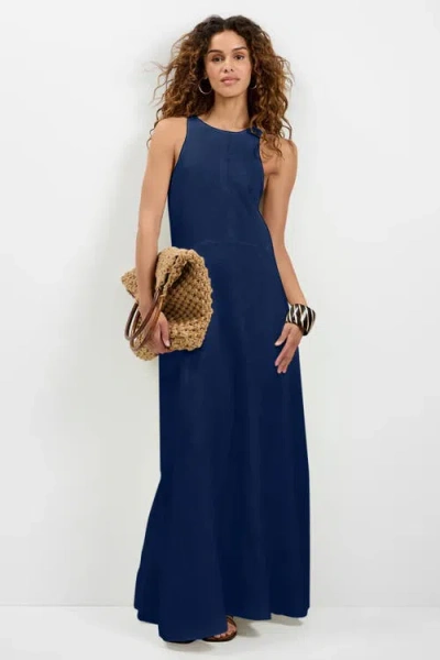 Trina Turk Pichi Maxi Dress In Blue