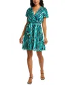 Shop Trina Turk Planetary 2 Mini Dress In Green