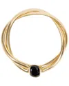 Trina Turk Plated Kjl Double Row Snake Wrap Neckline Necklace