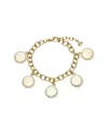 Trina Turk Plated Scalloped Coin Charm Bracelet