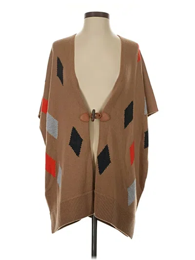 Pre-owned Trina Turk Poncho In Brown