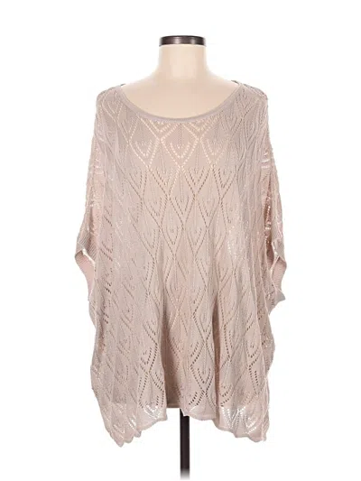 Pre-owned Trina Turk Poncho In Tan