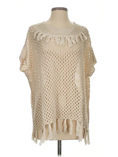 Pre-owned Trina Turk Poncho In White
