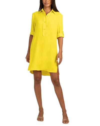 Trina Turk Portrait 2 Shirt Dress In Yellow